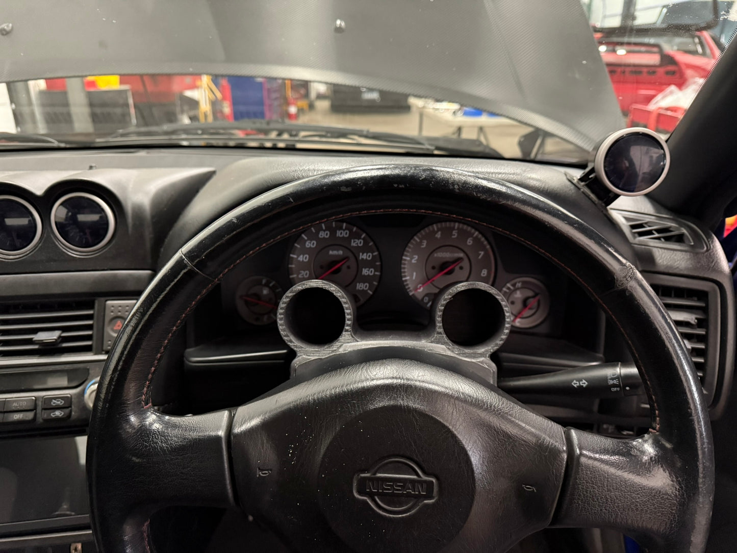 R34 Skyline 52mm Steering Column Gauge Pod