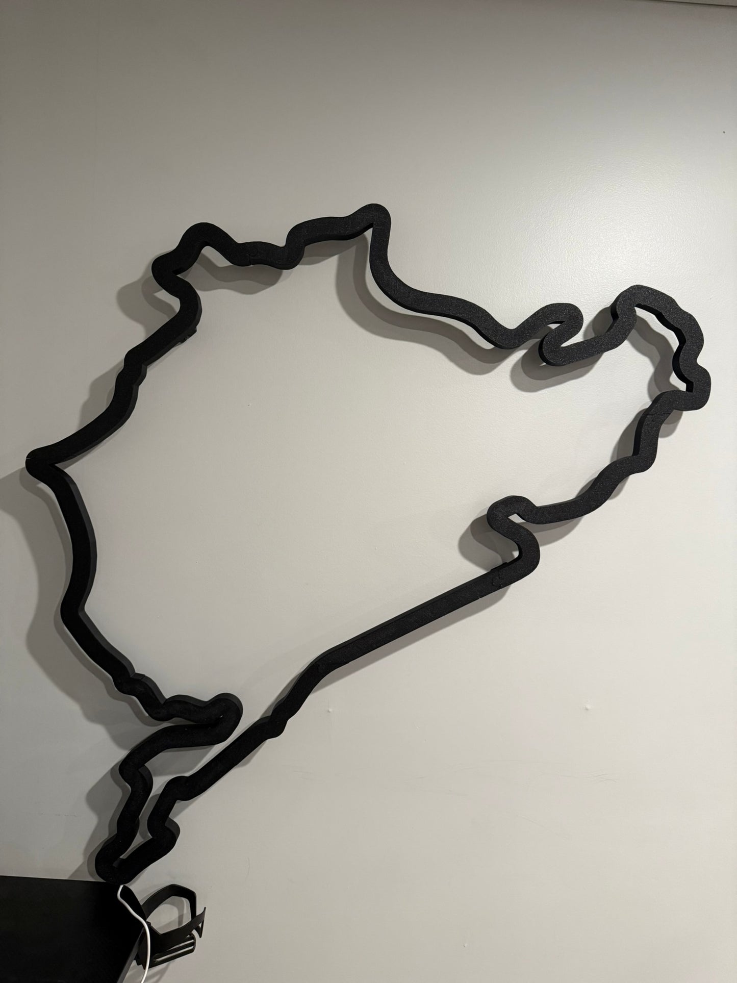 48-inch LED Nurburgring Wall Art - SIM Racing Decor